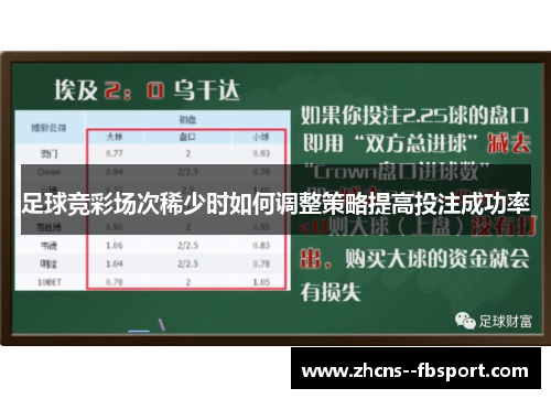 足球竞彩场次稀少时如何调整策略提高投注成功率 足球竞彩场次稀少时如何调整策略提高投注成功率